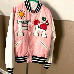 Pink Varsity Jacket